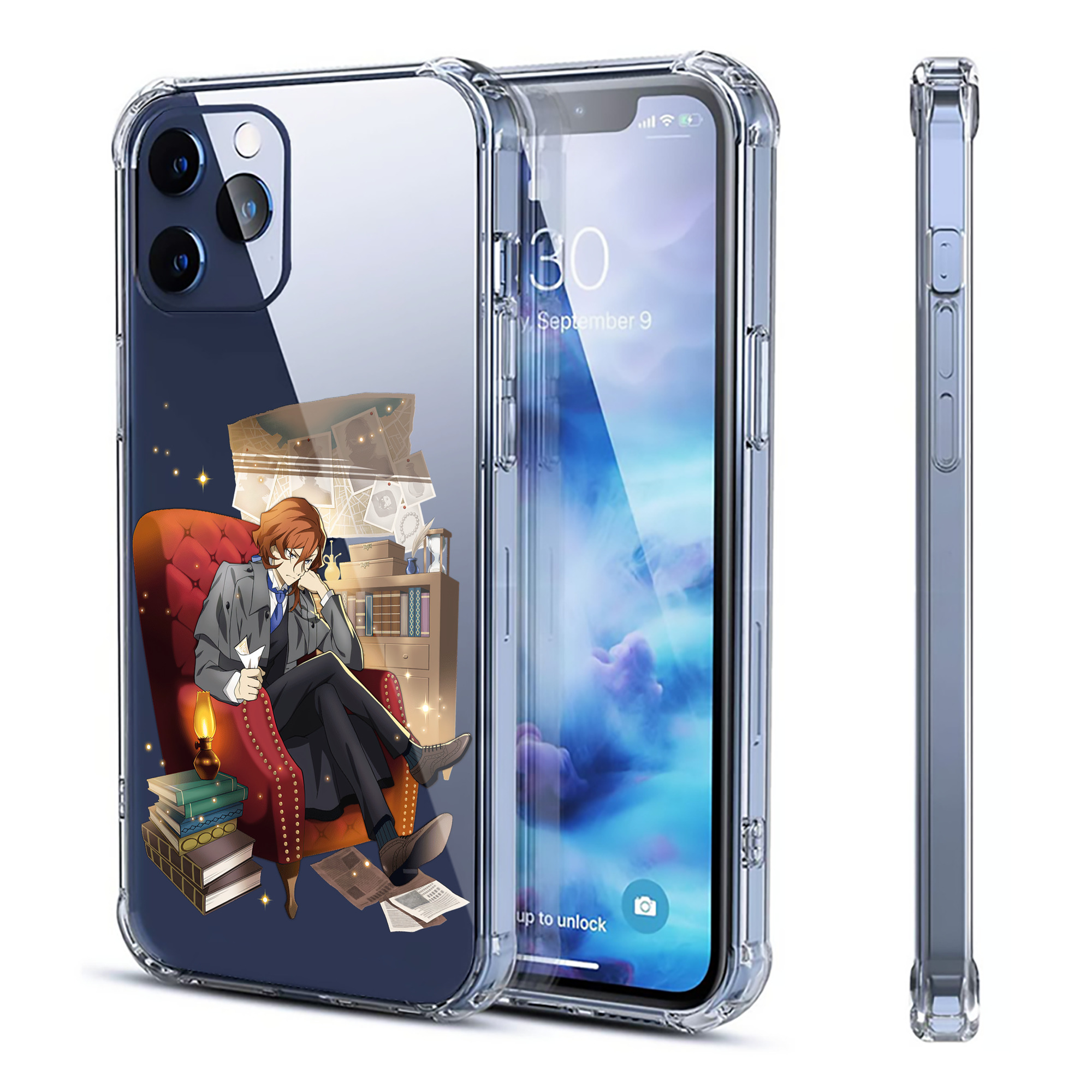 （画像用） 文豪ストレイドッグス Bungo Stray Dogs 【iPhone 12シリーズ対応】透明スマホケース（クリアソフトケース）